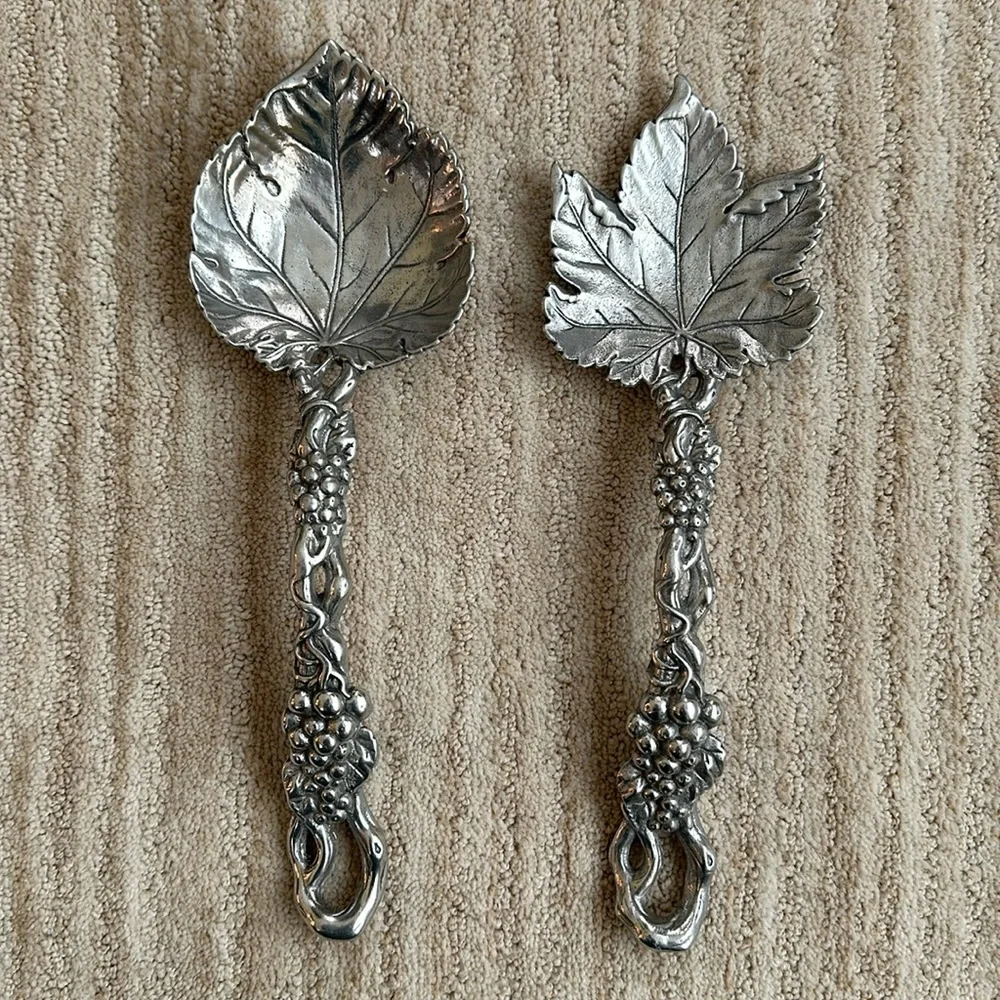 Arthur Court GRAPEVINE SERVING SET Salad Servers Set